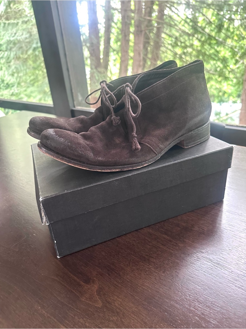 n.d.c. Made By Hand Men's Suede Lace Up Ankle Boots Brown 43.5 9.5